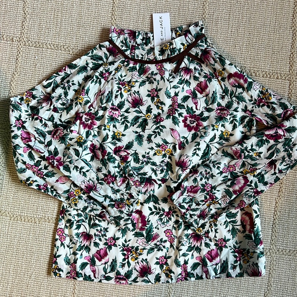 Janie & Jack NWT girls floral blouse